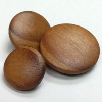WD-1530  Wood Shank Button, 3 Sizes